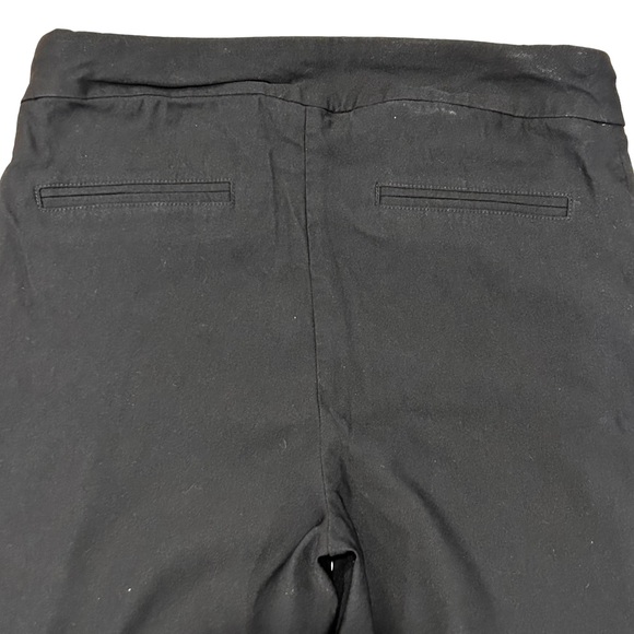 Hilary Radley Black Stretch Pull-on Crop Pants M - Picture 5 of 10